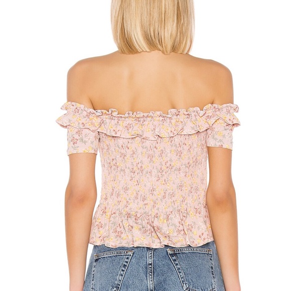 Revolve: BCBGeneration: Smocked Off-Shoulder Top - Picture 3 of 10